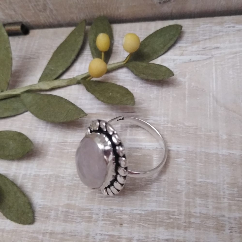 2 RING SET SILVER-STONE NWOT - Picture 7 of 10